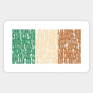 Ireland national anthem flag - Amhrán na bhFiann Magnet